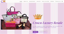 Desktop Screenshot of crownluxuryresale.com