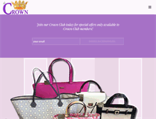 Tablet Screenshot of crownluxuryresale.com